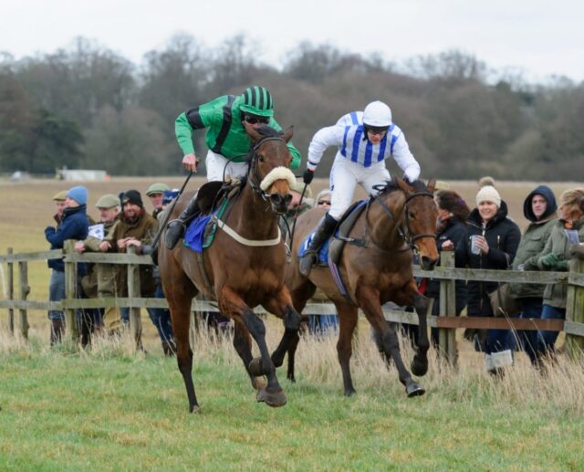 Close finish in a Point-to-Point race