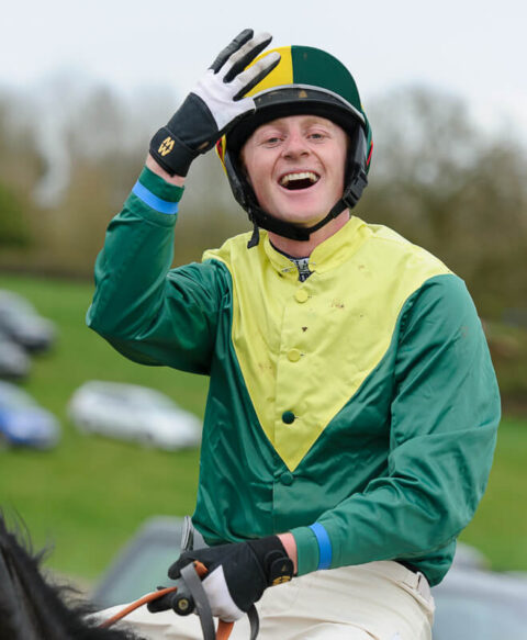 Tom McClorey celebrates a maiden treble at Guilsborough