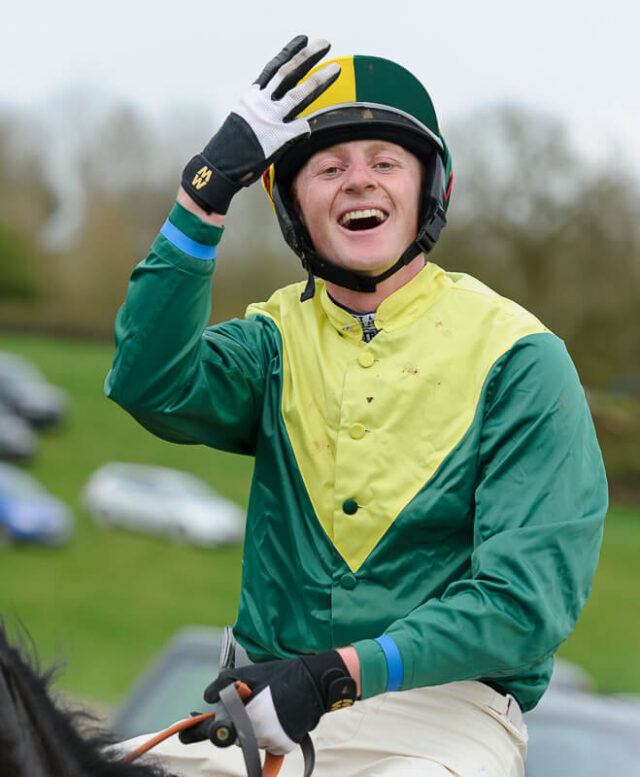 Tom McClorey celebrates a maiden treble at Guilsborough